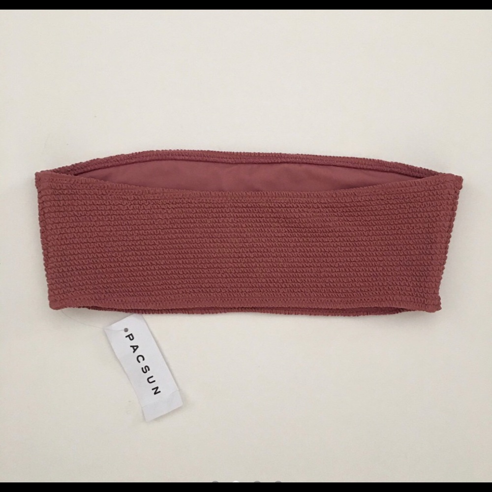 Pacsun bandeau bikini rust color no longer has tags but has never been worn